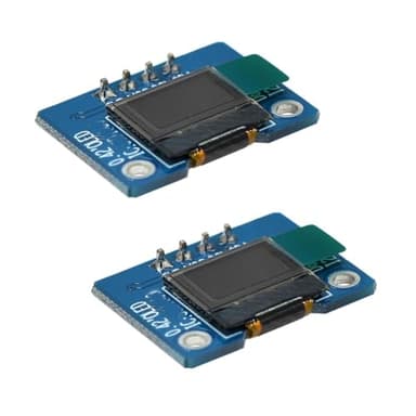 Hailege 2pcs 0.42 "72 * 40 IIC I2C OLED Módulo de pantalla LCD OLED de 0.42 pulgadas 72x40 Blanco 3.3V (IIC)