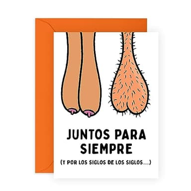 Central 23 Tarjeta de aniversario para esposo esposa - 'JUNTOS PARA SIEMPRE' - hombre mujer - 30 40 50 Aniversario boda - Tarjeta san valentin para novio novia pareja - Tarjeta de amor