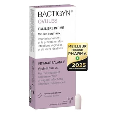 Bactigyn - Huevos vaginales posbióticos - Tratamiento y prevención de infecciones vaginales (vaginitis, vaginosis bacteriana, infecciones fúngicas) y sus recurrencias