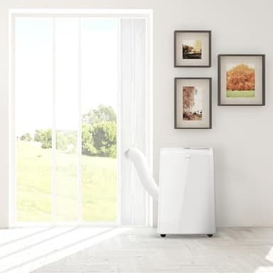 Cecotec Acople Cubierta Aislante Universal de Ventanas para Aire Acondicionado Portátil 230x35cm. 100% Poliéster, Resistencia y Durabilidad, Aisla del Exterior, Cremallera y Cinta Adhesiva