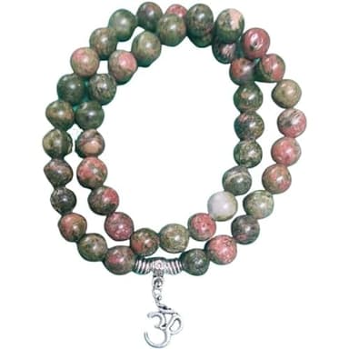 Amalur Nature Mala de 45 cuentas Unakita Códigos Sagrados.Pulsera de oración. Cumple tu deseo
