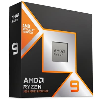 AMD Ryzen 9 9900X 3D Procesador, 12 Núcleos/24 Hilos Desbloqueados, Arquitectura Zen 5, 140 Cache L2/L3, TDP 120W, hasta 5,5 GHz Frecuencia Boost, Socket AM5, DDR5 & PCIe 5.0, Sin disipador