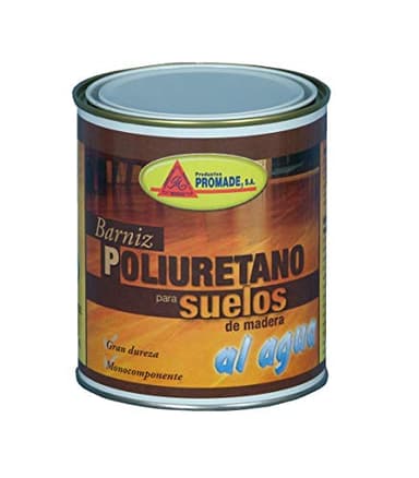 Promade- Barniz para Suelos de Madera y Parquet - Poliuretano Monocomponente al Agua Semi Brillo - 4 L