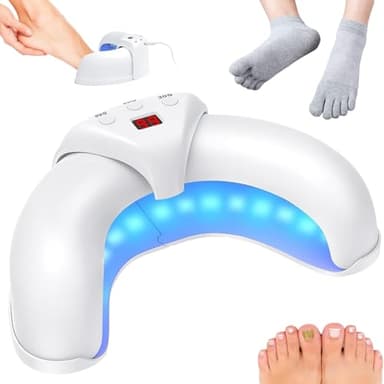 Dispositivo De Fototerapia Dispositivo para El Tratamiento De Hongos En Las Uñas,Dispositivo Láser Frío De Onicomicosis Altamente Eficiente para Mejorar con Calcetines Antibacterianos, Dispositivo Pa