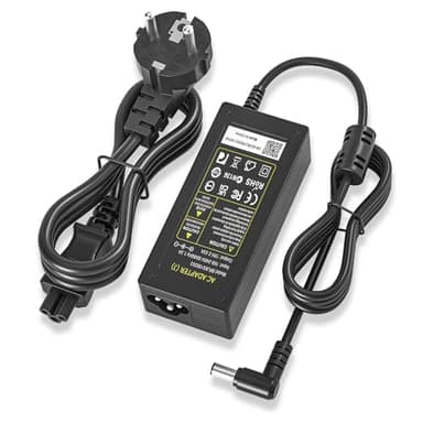 19V Adaptador Cargador para LG Electronics 19"20"22"23"24"27"29"34" Monitor LCD LED HD TV Widescreen Flatron IPS236V E2351T E2750VR E2290T E2360T, Samsung UN32J4000 U28E590D Cable de Alimentación