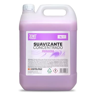 Hostelpak | 5L - Suavizante textil concentrado perfumado Primavera, Suavizante concentrado, Biodegradable, Fragancia agradable