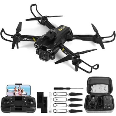 Drone con Cámara HD 720P para Niños y Adultos, RC Quadcopter Drone FPV Plegable para Principiantes, Juguetes para Niños y Niñas Regalos Navidad