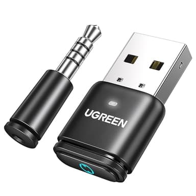 UGREEN Adaptador Bluetooth 5.3 aptX Audio USB Dongle para Switch PS4 PS5 Pro PC Consola de Juegos Micrófono Independiente Soporte Auriculares Altavoz