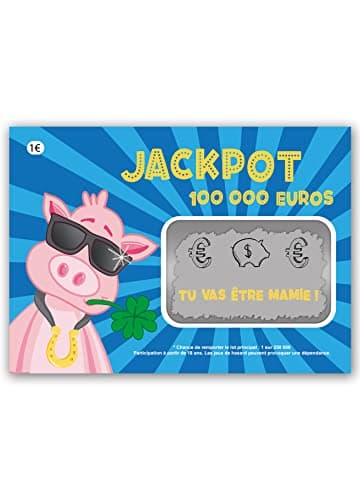 Bonito Coon Jackpot Lotteria Anuncio de embarazo abuela - Vas a ser abuela - Ticket a raspar anuncio embarazo abuela