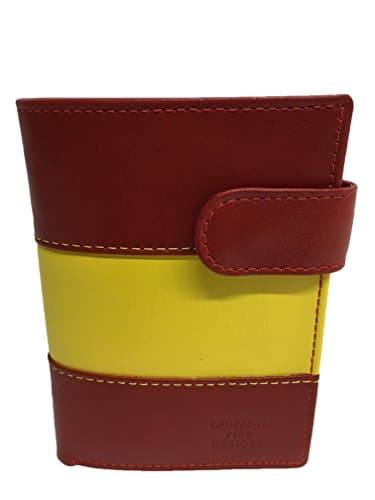 YOJAN PIEL | Cartera de Cuero Bandera de España en Piel de Ubrique | Complementos de Moda Unisex de Estilo Atemporal y Diseño Elegante Originales