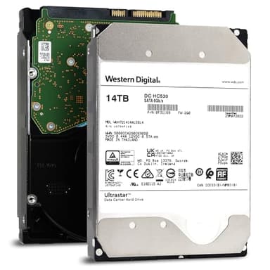 Western Digital WD Ultrastar 14TB DC HC530 SATA HDD, Disco Duro Interno de 3,5 Pulgadas para servidores 512 MB de caché, Clase empresarial (reacondicionado)