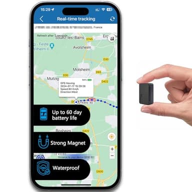 Mini Localizador GPS para Coche 4G Antirrobo Seguimiento en Tiempo Real, Batería de Larga Duración 60 Días, GPS Tracker Oculto y Magnético para Coche, Moto, Bicicleta, Niños, Maletas y Bolsos TK903