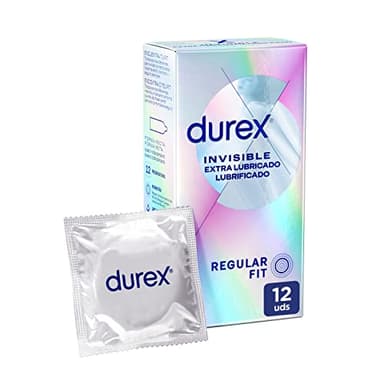 Durex Preservativos Invisible, Extra Lubricado, Pack 12 condones