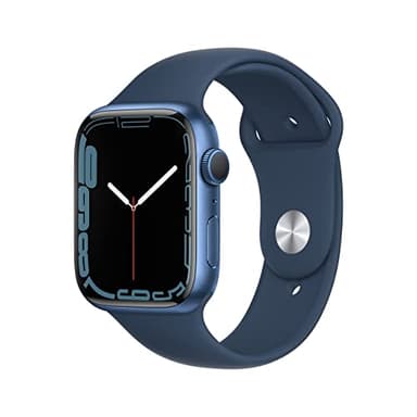 Reloj Apple Watch Series 7 (GPS, 45mm) - con Caja de Aluminio Azul con Banda Deportiva Abyss Blue - tamaño Normal (Reacondicionado)