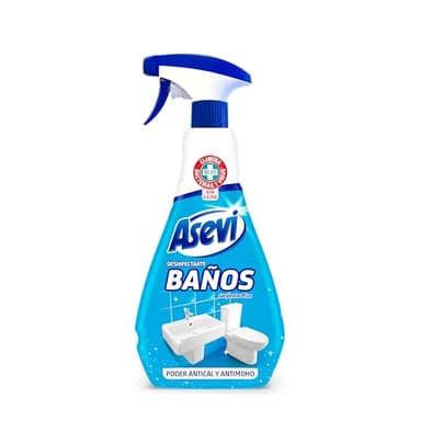Asevi Desinfectante Baños - Limpiador Desinfectante Antical y Antimoho - Gerpostar Plus - Elimina Gérmenes y Bacterias - Aroma Fresco - Con Spray - Envase de 720 ml