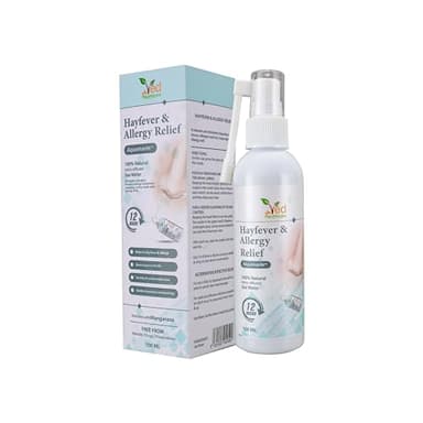 Aquamarine Hayfever & Allergy Relief: Spray nasal de alivio instantáneo para alergias y congestión (100 ml)