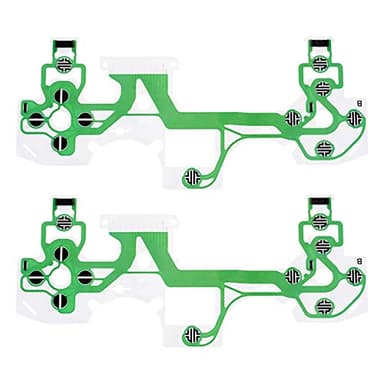 eXtremeRate 2 Piezas de Circuito Impreso Cinta Flexible de Repuesto para ps4 Pro Slim JDM-050 JDM-055 Mando Circuito Impreso Película Conductora para ps4 Control