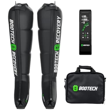 BOOTECH Presoterapia Profesional para Casa, Masajeador de Piernas y Pies Cansados, Mejora la Circulación Recuperación Muscular Drenaje Linfático Retencion Agua Celulitis Calidad Precio Impecable (M)