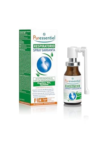 Puressentiel - Respiratorio - Spray Garganta - Calma y suaviza los dolores de garganta - Activos 100% de origen natural - 15 ml