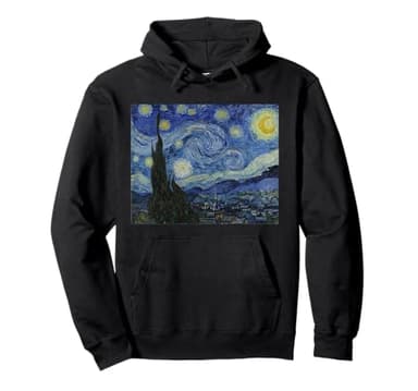 Noche estrellada de Vincent van Gogh | Pintura Famosa Sudadera con Capucha