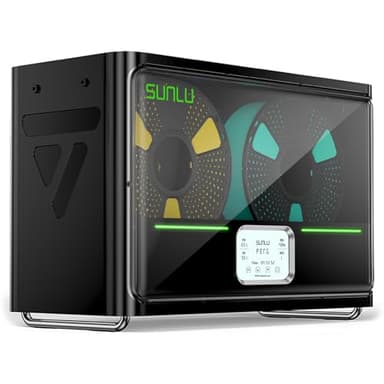 SUNLU Official Secador Filamento 3D S4, 2024 Nueva Caja Seca de Filamentos para Impresora 3D, Mejorada 4-Carrete Filament Dryer, Control Auto de Humedad/Calentamiento Rápido/Equilibrio de Temperatura