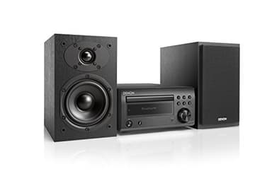 DENON, Sistema Compacto de Alta fidelidad Denon D-M 41 Dab con 2X 30W de Potencia de Salida, Negro.