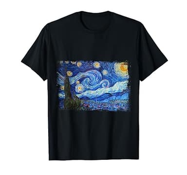 Noche estrellada de Vincent van Gogh Pintura famosa Camiseta