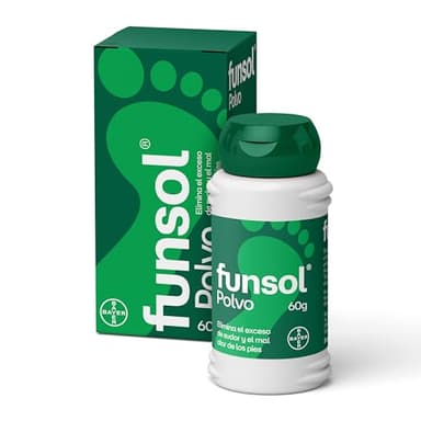 Funsol Desodorante para Pies - Polvo 60 g - Reduce el Sudor Excesivo - Elimina el Mal Olor de los Pies - Todo Tipo de Calzado - Zapatos - Deportivas y Calcetines