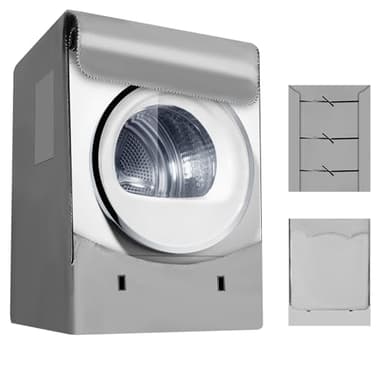 Toaren Funda Lavadora Exterior Impermeable,Cubierta Lavadora para Lavadoras,Fundas Lavadora Carga Frontal,Fundas Secadoras Exterior,Mueble Lavadora Secadora Exterior,Accesorios para Lavadora(60*64*85
