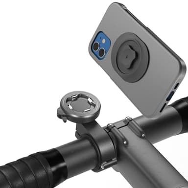 CQ Soporte Movil Bicicleta Montaña, Sincetop Soporte Movil Moto Scooter Bici con Adaptador, Mejorado Aluminio Porta Movil Bicicleta Universal para iPhone 14 13 Pro MAX Plus Samsung y Otros Telefono