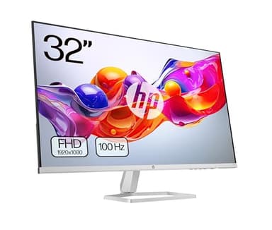 HP 532sf- Monitor de 31.5" FHD (1920x1080, VA, 100 Hz, 7ms, 99% sRGB, 300 Nits, contraste 3000:1) Negro con Soporte Plateado
