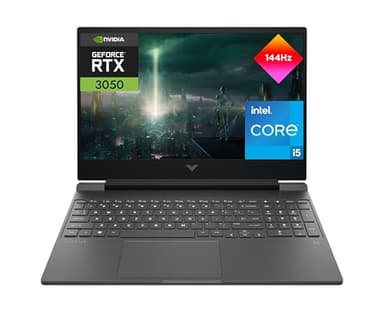 HP Victus 15-fa2002ns - Ordenador portátil Gaming de 15.6" FHD (Intel Core i5-13420H, 16GB RAM, 512GB SSD, NVIDIA GeForce RTX 3050, FreeDOS) Black- Teclado QWERTY Español