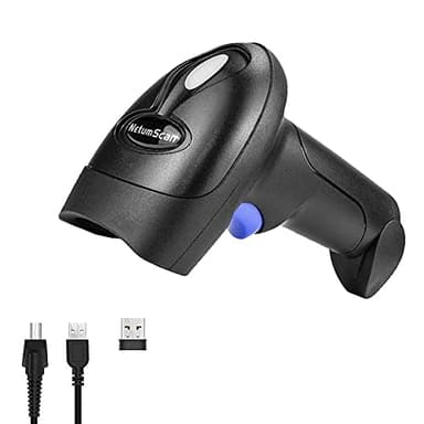 NetumScan Escáner de código de barras 2D inalámbrico - lector de código de barras portátil Escanear QR PDF417 DataMatrix Maxicode para PC PC Computer NSL8