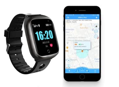 Reloj Localizador GPS Personas Mayores, Niños, Alzheimer, Sin Cuotas, Botón SOS, Detector Caída, Teléfono, App Español, SmartWatch PBL2, Manual Español