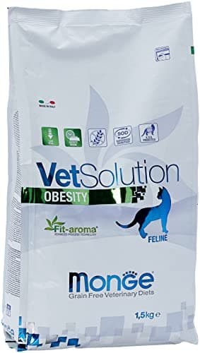 MONGE Veterinary Solution Gatto Obesity kg 1,5 Comida para Gatos, Multicolor, única