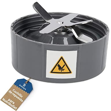 B Bluparts Cuchilla de repuesto para Nutribullet de 600 W y 900 W, base de hoja de acero inoxidable con 6 cuchillas
