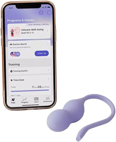 Perifit Care+ | Ejercitador de Kegel con aplicación | Entrenador del suelo pélvico | Fortalece tu suelo pélvico, mejora el control de la vejiga y agiliza la recuperación postparto