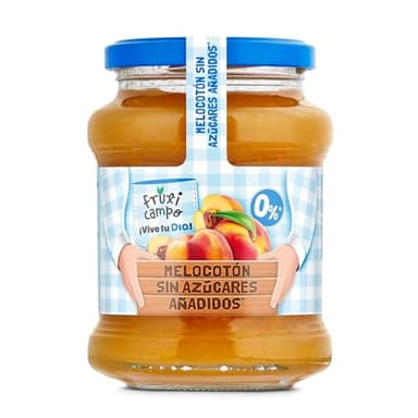 DIA FRUTICAMPO mermelada de melocotón extra sin azúcares añadidos frasco 330 gr