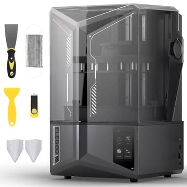 ELEGOO Saturn 4 Ultra Impresora 3D, Impresora de Resina Inteligente con Impresión Rápida, Monitoreo AI, Control Remoto, Gran Tamaño de Impresión 218.88x122.88x220 mm³