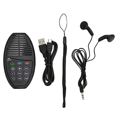 Reproductor de Audio Electrónico de la Santa Biblia para Personas Mayores, Niños y Ciegos, Reproductor de Biblia Portátil Liviano con Carga Solar con Luz Indicadora para el Hogar (Español)