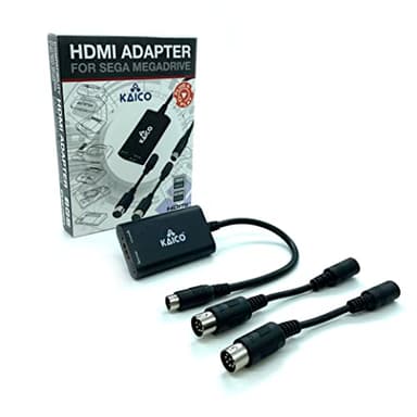 Kaico Sega Megadrive - Adaptador HDMI 1080p para Uso con Sega Genesis - Soporta Salida de Video S - Soporta Consolas PAL y NTSC - Interruptor de relación de Aspecto para 16:9 o 4:3