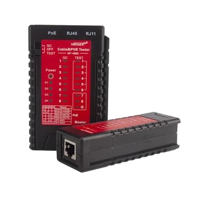 Prueba de cable de red noyafa NF - 468s, mapeador de cable, prueba poe, prueba de continuidad de cable ethernet - RJ45 / rj11 / cat5 / cat6 / cat5e / cat6a, línea telefónica cat3