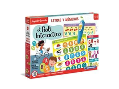 Clementoni Boli Interactivo Letras y Números, Juego Educativo con boli electrónico a Partir de 4 años, Juguete en español (55319)