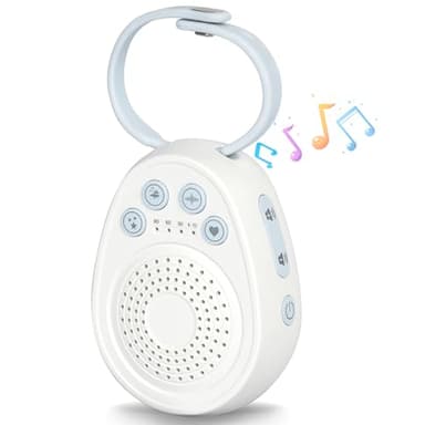 Maquina Ruido Blanca para Dormir al Bebé - DMTIVMG Aparato de 20 Sonidos Relajantes con 4 Mode & Temporizador丨1000 mAh Recargable por USB丨16 Volumen Ajustable丨Ruido Blanca para Bebé Niño o Adulto