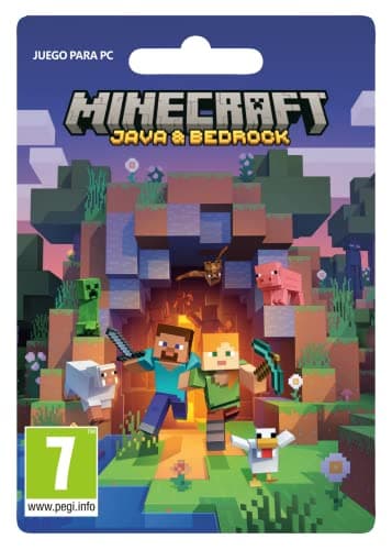 Minecraft Edición Java & Bedrock – Juego para PC Windows 10 y Windows 11