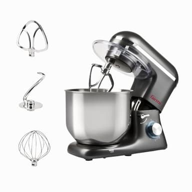 Girmi IM46 Gastronomo - Amasadora Planetaria 8 L. Potencia: 1400W (1800W Max), 6 Velocidades, Gris Antracita