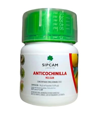 Insecticida anti cochinilla piriproxifen 10% 100ml. Para tratamientos de 250 litros. Actúa como regulador del crecimiento matando los insectos