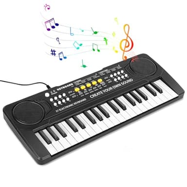 NonKob Piano Electrico Teclado Musical Infantil y Principiantes, 37 Mini Teclas Teclado Piano Digital, Portátil Electronico Instrumentos Musicales para Niño 2 3 4 5 6+ años