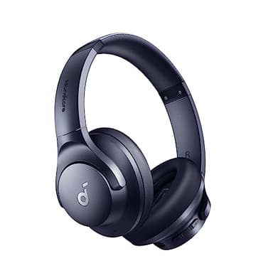 soundcore Q20i Cascos Inalámbricos Bluetooth con Cancelación de Ruido Activa Híbrida by Anker, Reproducción ANC 40 Horas, Hi-Res Audio, Personalización vía App, Modo Transparencia, Graves Profundos