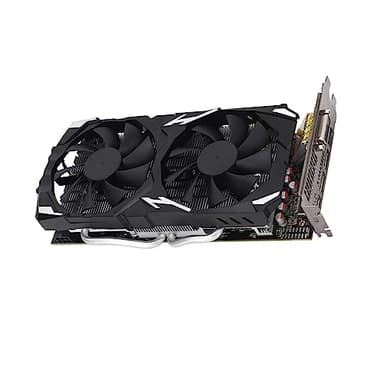 Tarjeta Gráfica RX 580, Tarjeta Gráfica GDDR5 de 8 GB con GPU de 1284 MHz, 4K de 60 Hz, PCI Express 3.0, 2 Ventiladores de Refrigeración, Tarjeta Gráfica para Juegos para 3D CAD, CAM, Edición de Vídeo